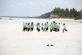 Africa Zanzibar local children on the beach