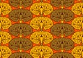 African abstract flower seamless pattern 3