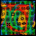 African Adinkra Pattern