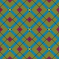 Symmetric Vivid Color Seamless Pattern