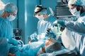 african american anesthetist holding oxygen mask above patient