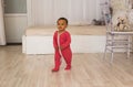 African American baby boy indoors Royalty Free Stock Photo