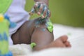 African American Baby Cake Smash Royalty Free Stock Photo