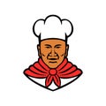 African American Baker Chef Cook Mascot