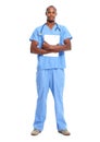 African-American black doctor man. Royalty Free Stock Photo