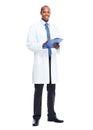 African-American black doctor man. Royalty Free Stock Photo