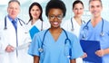 African-American black doctor woman. Royalty Free Stock Photo