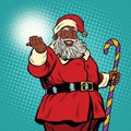 African American black Santa Claus