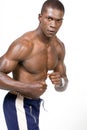 African American bodybuilder Royalty Free Stock Photo