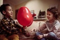 Two little friend. Smiling happy kids. Royalty Free Stock Photo