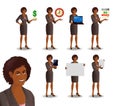 African American business woman set 2