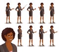 African American business woman set