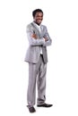 African American businessman in the full-length