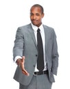 African-American businessman handshake. Royalty Free Stock Photo