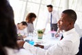 African American Businessman At Meeting With Colleagues Royalty Free Stock Photo