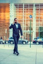 African American businessman traveling, working in New York Royalty Free Stock Photo