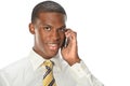 African American Businessman Using Cellphone Royalty Free Stock Photo