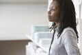 African American Businesswoman Looking Away