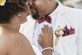 African American couple getting married at an island Royalty Free Stock Photo