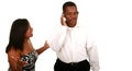 African American Couple Miscommunication