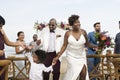 African American couple`s wedding day Royalty Free Stock Photo