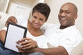 African American Couple Using Tablet Computer Royalty Free Stock Photo