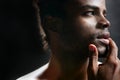 African american cute black young man portrait Royalty Free Stock Photo