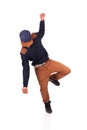African American dancer hip hop Royalty Free Stock Photo