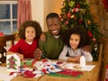 African american father with children Royalty Free Stock Photo