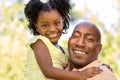 African American father and daughter Royalty Free Stock Photo