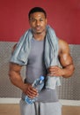 African american fitness trainer Royalty Free Stock Photo