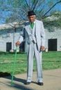 An African-American gentleman on his morning walk, Richmond, VA
