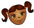 African American Girl Clip Art Royalty Free Stock Photo