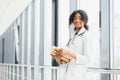 African american girl medical student