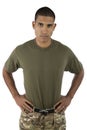 African American male serviceman Royalty Free Stock Photo