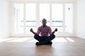 African American Man Meditating And Relaxing