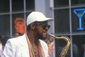 African-American Man Playing Saxophone, New Orleans, Louisiana