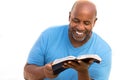 African American man reading. Royalty Free Stock Photo