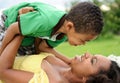 African American Mother and Child