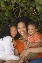 African American mother and her children. Royalty Free Stock Photo