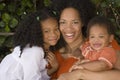 African American mother and her children. Royalty Free Stock Photo