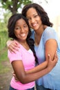 African American mother and her daugher. Royalty Free Stock Photo