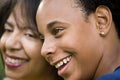 African American mother and teenage son Royalty Free Stock Photo