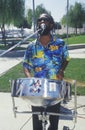 An African-American percussionist