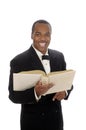 African American preacher giving sermon Royalty Free Stock Photo