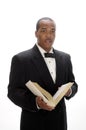 African American preacher giving sermon Royalty Free Stock Photo
