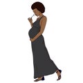 african-american pregnant woman