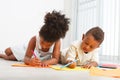 African american preschoolers Royalty Free Stock Photo