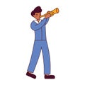 African American saxophonist