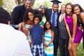 African American Student Celebrates Graduation